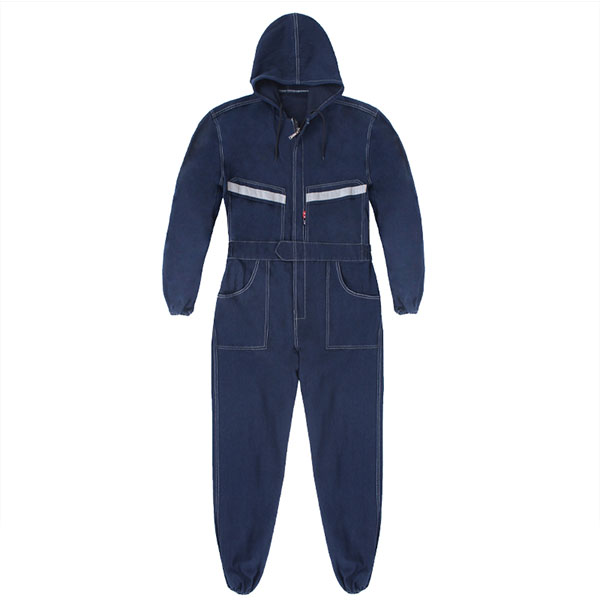 連體牛仔工作服